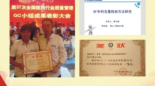 三亿股份首获全国医药行业质量管理QC成果一等奖